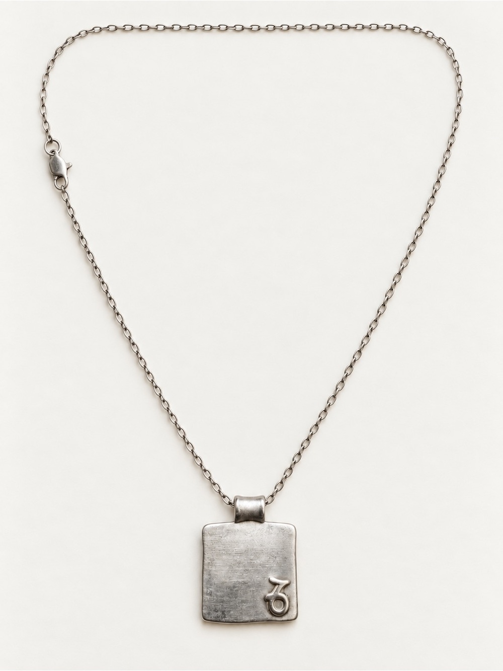 Sterling Silver Capricorn Zodiac Necklace